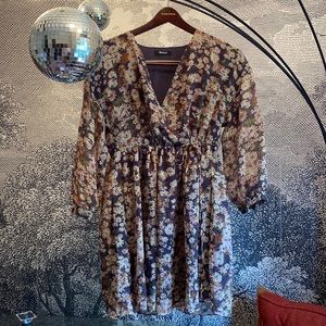 XL Madewell Floral Dress- Fall Colors!